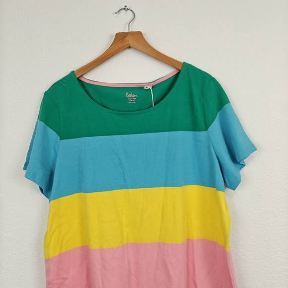 Boden NWT Short Sleeve Breton Striped T-Shirt Size 20-22 - Picture 8 of 14